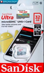 Thẻ nhớ MicroSDHC SanDisk Ultra 32GB 80MB/s 