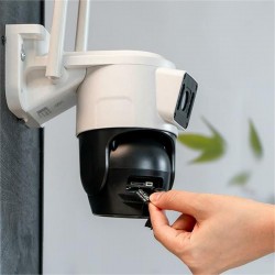 Camera Yoosee Wifi 2 Mắt Ngoài Trời 16 Led Xem 2 Màn Hình Cùng Lúc 6.0Mpx Chống Nước IP66 Hồng Ngoại Ban Đêm Có Màu thumb