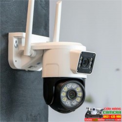 Camera Yoosee Wifi 2 Mắt Ngoài Trời 16 Led Xem 2 Màn Hình Cùng Lúc 6.0Mpx Chống Nước IP66 Hồng Ngoại Ban Đêm Có Màu thumb