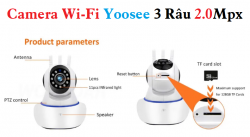 Camera Wi-Fi Yoosee 3 Râu 2.0Mpx