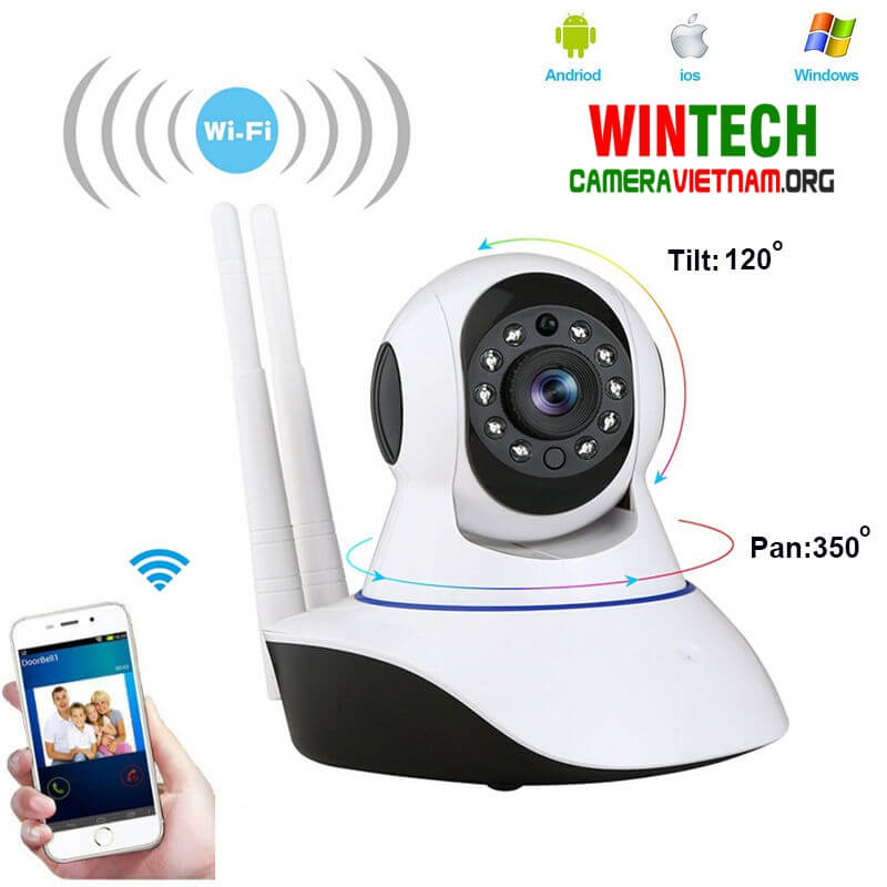 Camera ip wifi WinTech IP QC10 độ phân giải 2.0MP