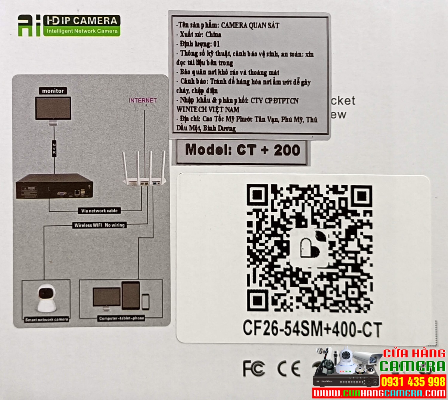 Camera CT - W5  Smart WIFI