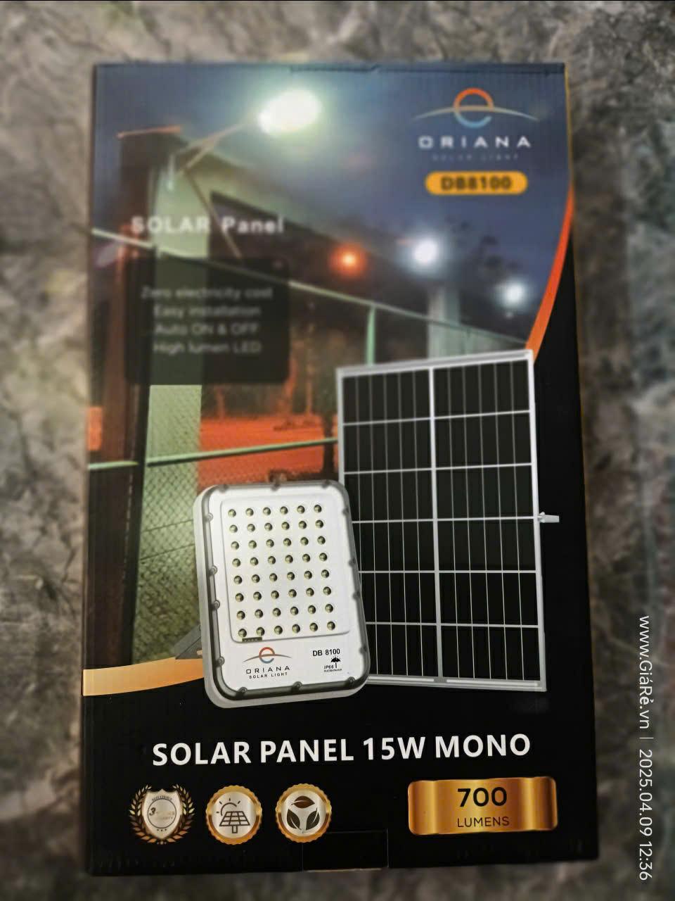 Đèn Năng Lượng Mặt Trời Oriana 100w Db-8100p