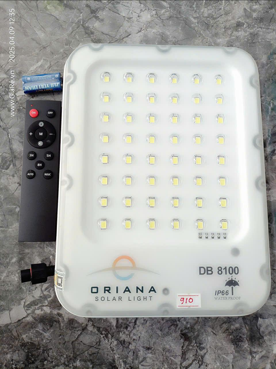 Đèn Năng Lượng Mặt Trời Oriana 100w Db-8100p